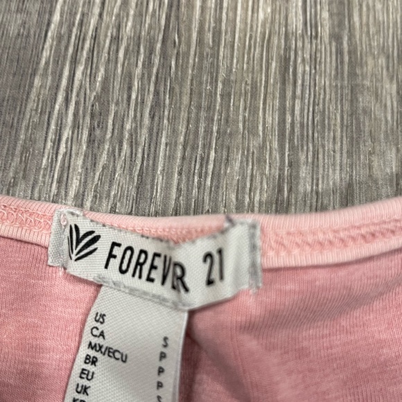 Forever 21 Size Small Pink Bra Shirt J6 - Picture 3 of 3